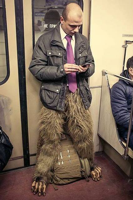 A faun in metro